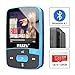 RUIZU X50 Bluetooth 4.1 Mp3 Player, Portable Clip Sport Mp3 Music Player for Running with FM Radio and Pedometer, Support Up to 128GB (Blue)