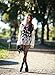 Persun Women Limited Black Floral Print Romper Playsuit With Long Flare Sleeves