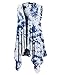 WSK1094 Womens Lightweight Sleeveless Tie Dye Open Front Drape Cardigan L White_Navy