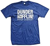 Dunder Mifflin Paper Inc T-shirt, The Office T-shirts, TV show T-shirts, Royal, M, Royal