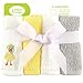 Luvable Friends Unisex Baby Super Soft Cotton Washcloths, Scuba Duck, One Size