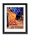 Vincent Van Gogh French Cafe Terrace Picture Black Framed Art Print