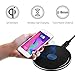 iPhone X Wireless Charger, Qi Wireless Charger Pad with Anti-Slip Rubber for iPhone 8 iPhone X Samsung Galaxy S8 Note 8 and All Qi-Enabled Devices Quick Charger Pad(Black)