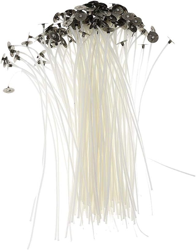 50Pcs 15CM Candle Wicks Candle Making Supply Pre Waxed Wick Natural
