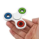 Tri-Spinner Fidget Toy Hand Spinner Premium Hybrid Stainless Steel Ball / Ceramic Bearing Perfect High Speed 1-2 Min Spins For Kids & Adults Hand Killing Time Stress Reducer, ADD, ADHD And EDC Focus