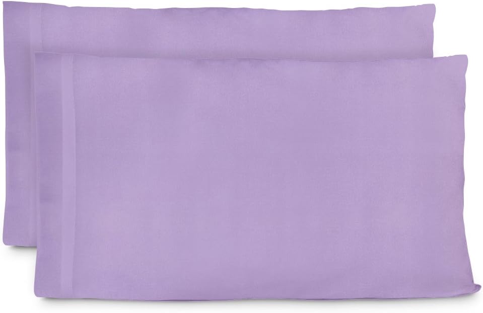 Cosy House Collection Premium Bamboo Pillowcases - King, Lavender Pillow Case Set of 2 - Ultra Soft & Cool Blend from Natural Bamboo Fiber