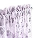 Embroidered Crushed Sheer Curtain Set (84 inch Long, Pink)
