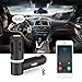 Vafru Newest Mold Car Bluetooth Wireless FM Radio Transmitter with Dual USB Charging and Music Control & Hands-Free Calling, Black