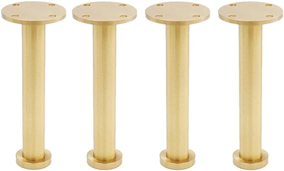 Patas de Muebles de Metal Redondo cónico de latón Servicio Pesado