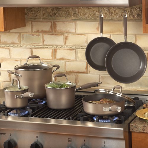 Anolon Advanced Bronze Nonstick 9Piece Cookware Set with 2Piece