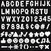 510 Pcs Letter Board Set White Plastic for Changeable Felt Letter Boards, 3/4 inch Letters, Including Numbers, Symbols for Sign Message Board