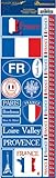Reminisce Passports Combo Sticker, France