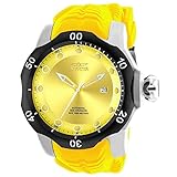 Invicta Men's Venom Yellow Silicone Band Steel Case Automatic Analog Watch 19301