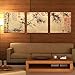Espritte Art Chinese Painting of Bamboo Canvas Print, 50 x 50 cm, 3 Piece, Unframed