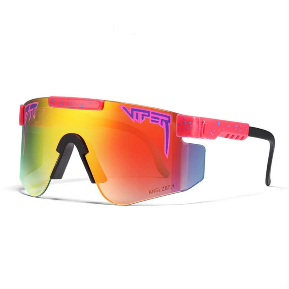 BGRFT Pit Viper Gafas de sol polarizadas de doble ancho con espejo azul