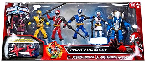 Power Rangers Ninja Steel 6 Pack 5″ Action Figures Mighty 