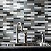 Aspect Peel and Stick Backsplash 12.5in x 4in Subway Rustic Clay Matted Glass Tile for Kitchen and Bathrooms (3-Pack)