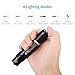 Thorfire 18650 Flashlight with Battery and Charger, 1070 Lumen Led Ultra Bright EDC Pocket Light(VG15S) with 5 Modes for Camping, Hiking,Cycling