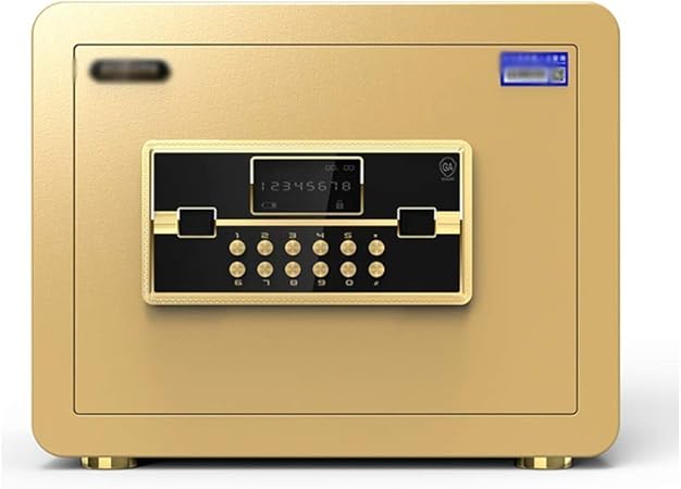 ZHAS Caja Fuerte, Caja de Seguridad Digital con código y Caja de Cerradura con Llave Caja