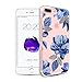 iPhone 7 Plus&8 Plus Case,Flyeri Crystal Fashion Floral Pattern Transparent Clear Soft silicone TPU Ultra thin Phone cover back cases For apple iPhone 7 Plus&8 Plus (11)