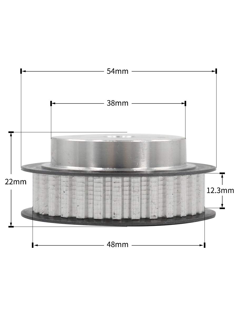 Pulleys Sheaves Timing Belt Pulley Xl Type 30 Teeth 12 3mm Face Width 1 5 Tooth Pitch 8mm Bore For 3 8 Width Belts Power Transmission Products