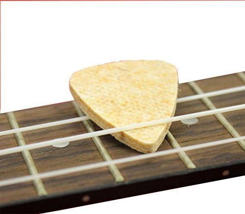 Thick Guitar Picks Plectrums for Ukelele New Soft Natural Wool Felt 3mm, 30 Pcs