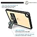 iPad Mini 4 Waterproof Case, Temdan iPad Mini4 Waterproof Case with Adjustable Tablet Stand Built-in Screen Protector Rugged Waterproof Shockproof Case Compatible for iPad Mini 4 (7.9inch)-Black/Clear