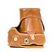 MegaGear Ever Ready Protective Leather Camera Case, Bag for Canon PowerShot G3 X, G3X Digital Camera (Light Brown)