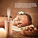 Easehold Travel Size USB Essential Oil Diffuser 50ml Mini Humidifier Air Purifiers Home Office Car Use Cool Mist 7 Led Lights Wood Grain (Yellow)