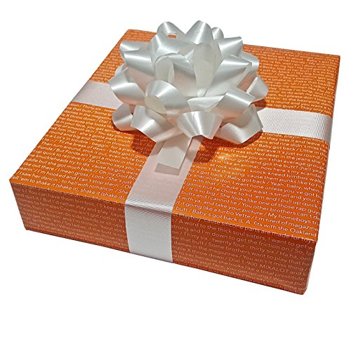 Gift Rap: "Baby Got Back" officially licensed rap lyric wrapping paper (Orange)