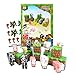 Minecraft Papercraft Overworld Collection -- 3 Sets, Over 90 Pieces Total (Includes: Animal Mobs, Hostile Mobs, Utility Pack) Crafts, Party Supplies