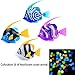 Robot Fish Toy Electric Bionic Fish with Smart Senor Diving Floating for Aquarium Pool Cute Magic Clownfish Electric Fish Fishing by Magical Imaginary(Set of 4)