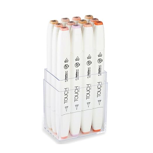 Touch Brush Marker 12er Set Skin Tones