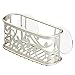 mDesign Kitchen Sink Suction Holder for Sponges, Scrubbers, Soap - Satin