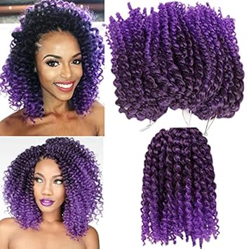 Amazon Com 3pcs Pack Marley Bob Kinky Curl 8 Inch Afro Kinky