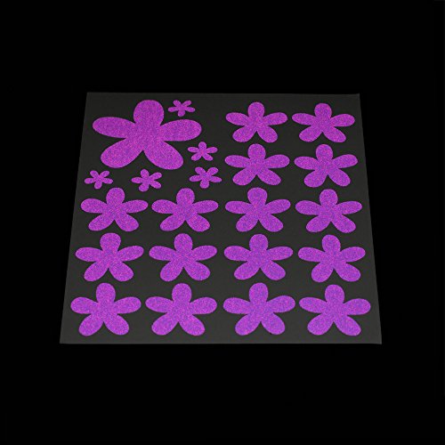 RydeSafe Reflective Decals - Flowers Kit (Violet) - Thumbnail 2
