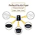 Air Fryer Accessories,for Phillips Air Fryer and Gowise Air Fryer Deep Fryer Universal, Cake Barrel, Pizza Pan, Silicone Mat, Skewer Rack, Metal holder Fit all 3.7QT-5.3QT-5.8QT (7 Inch)