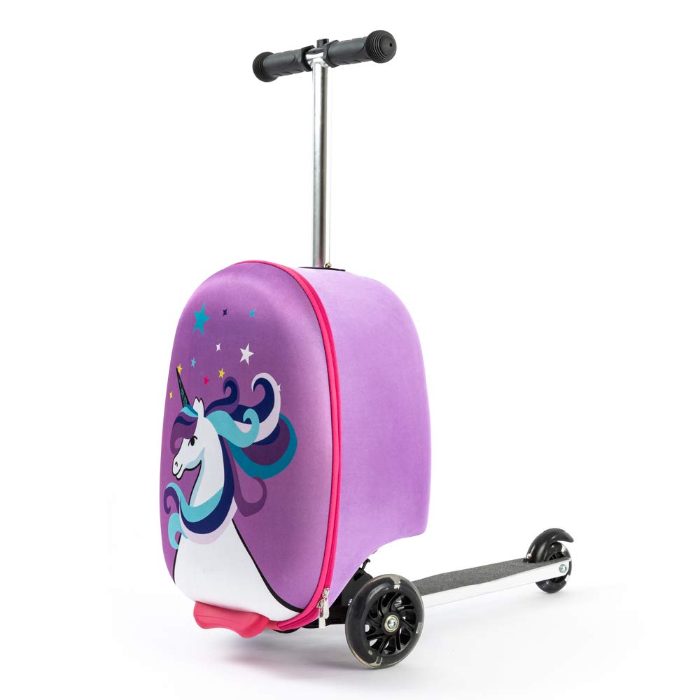 unicorn scooter suitcase