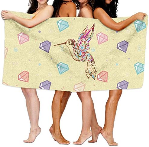 Bar Tailed Hummingbird Durable King Size Bath Towels
