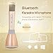 TOSING Wireless Kids Portable Karaoke Microphones with Bluetooth Speaker for Music Playing and Singing Machine System for iPhone/Android Smartphone/Tablet (gold)