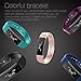LETSCOM Fitness Tracker, Fitness Tracker Watch with Slim Touch Screen and Wristbands, Wearable Activity Tracker as Pedometer Sleep Monitor,Green for Android and iOS