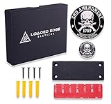 Gun Magnet Mount – Magnetic Gun Holder for Vehicle & Home – Strong 35 lbs Rubber Coated - Conceal, Carry or Display Your Handgun, Rifle, Shotgun, Pistol or Revolver – Designed by US Military Veterans