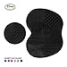 Makeup Brush Cleaning Mat, ESARORA Makeup Brush Cleaner Pad Set of 2 Cosmetic Brush Cleaning Mat Portable Washing Tool Scrubber Suction Cup (Black)