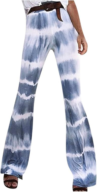 flared printed palazzo