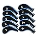 Aeola Golf Club Headcovers, Zipper headcovers for Golf Clubs Iron Covers with Interchangeable Number Tag, Blue - 10Pcs