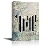 Canvas Wall Art Abstract Animal Lines Art Canvas Prints Home Artwork Decoration for Living Room,Bedroom - 12x18 inches
