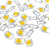 Beer and Bottles Baby is Brewing Baby Shower Decoration Confetti - 50 Pieces BLUE