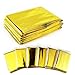 Weoxpr 6 Pack Gold Emergency Mylar Blanket Space Blanket - 52