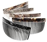 Caravan Your Hair Will Stay In Place With These Wire Twist Tortoise Shell Combs Pair
