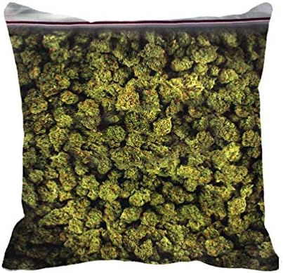 EandM Funny Bag of Buds Throw Couch Decorative 14x14 Pillow Sham